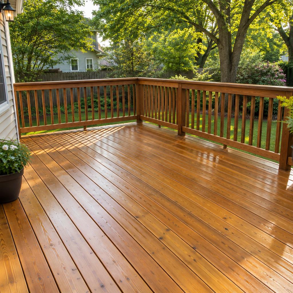 Illustrative image: deck cleaning